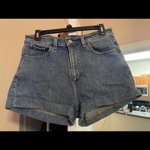 Blue Levi Jean Shorts